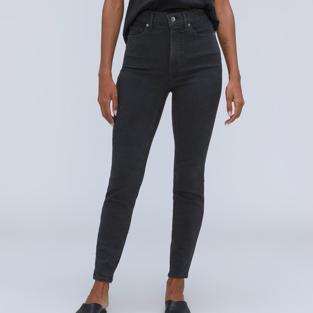 Everlane Way-High Skinny Jeans 33 Reg (black)